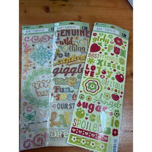 Assorted K&Company Scrapbooking Stickers